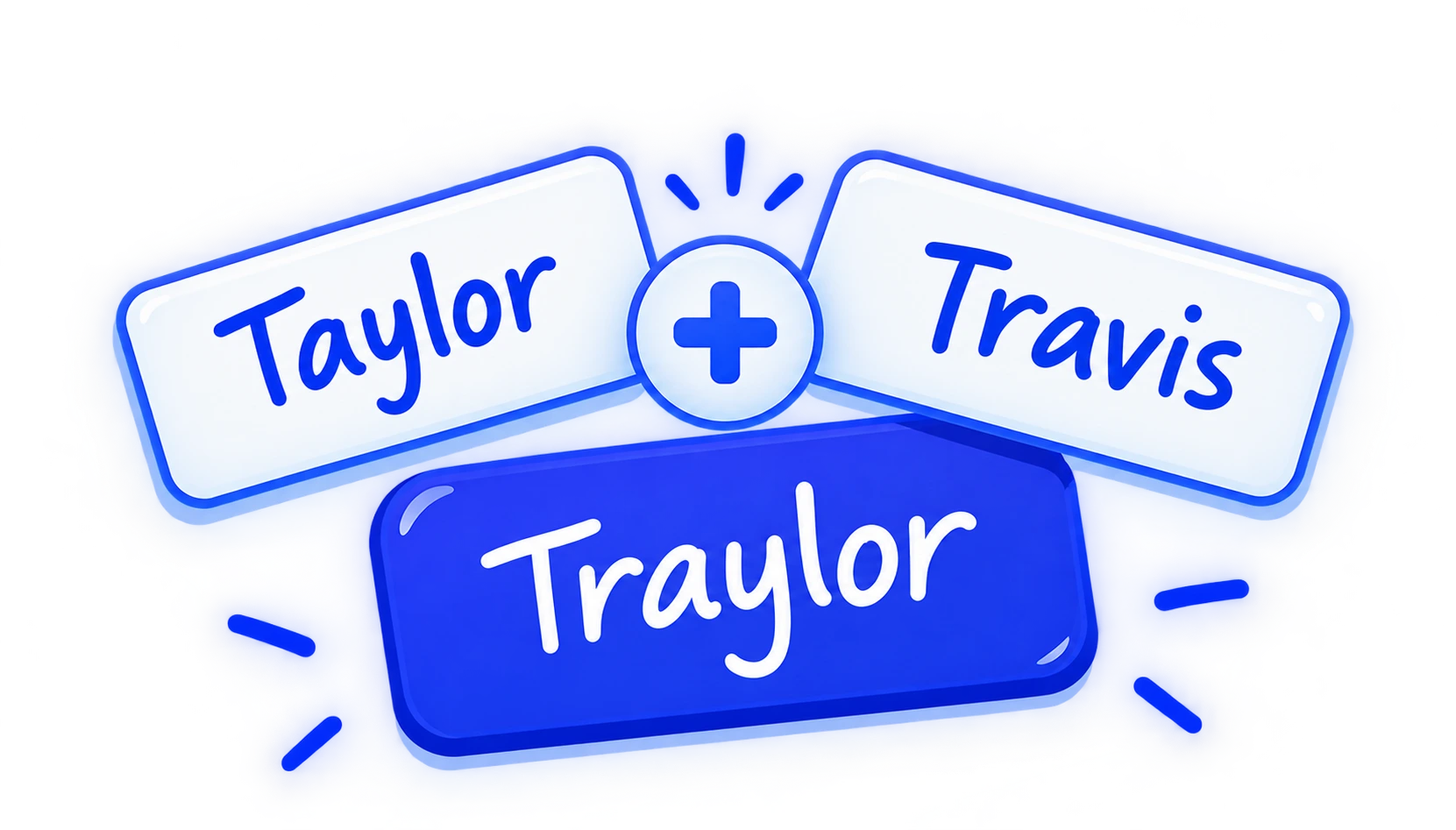 Ship name example for a fictional couple pairing